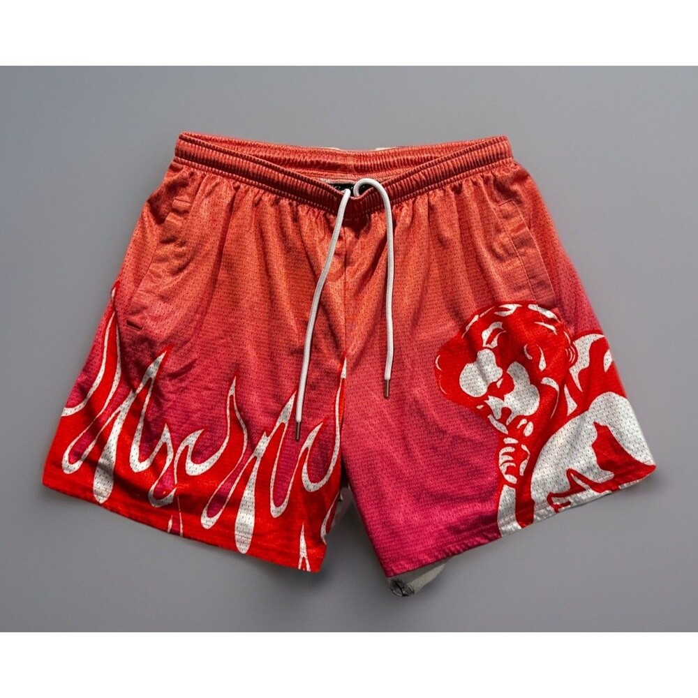 Fifty2hundred Mens Mesh Short Sz M Heaven Or Hell 5200 Streetwear Basketball